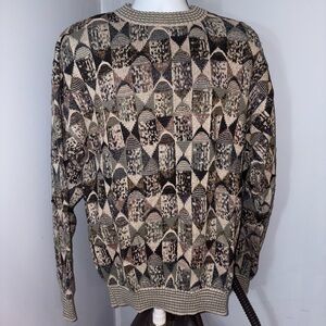 *NWT* TSR USA Men's Geometric Pattern Sweater - szL (P18)